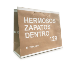 Bolsa impresa para zapatería
