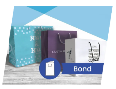 Bolsas impresas de papel Bond