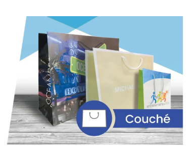Bolsas impresas de papel Couché